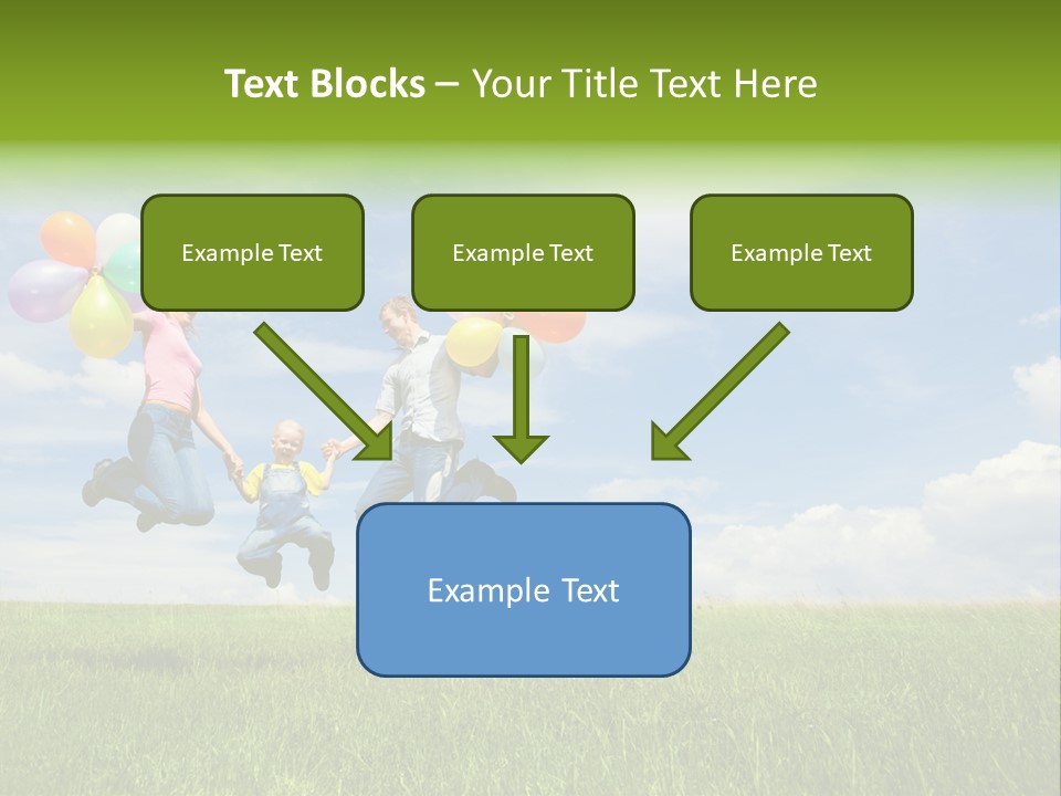 Family Balloon PowerPoint Template