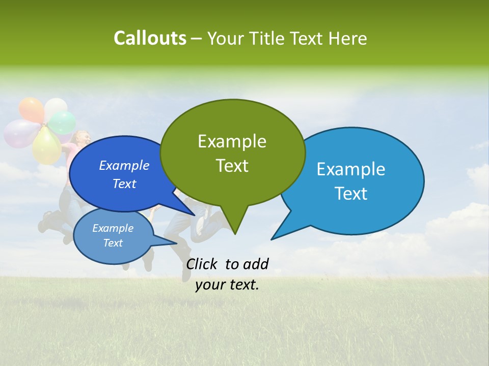 Family Balloon PowerPoint Template