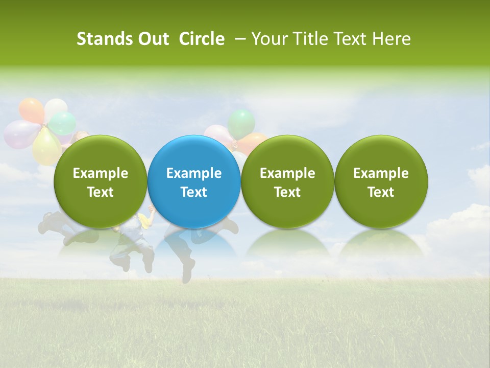 Family Balloon PowerPoint Template