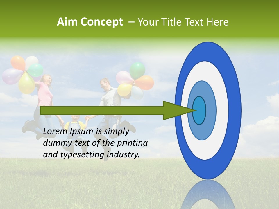 Family Balloon PowerPoint Template