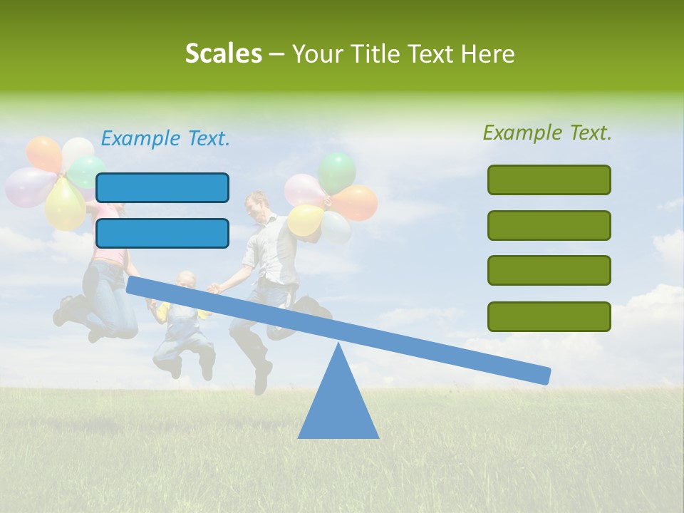 Family Balloon PowerPoint Template