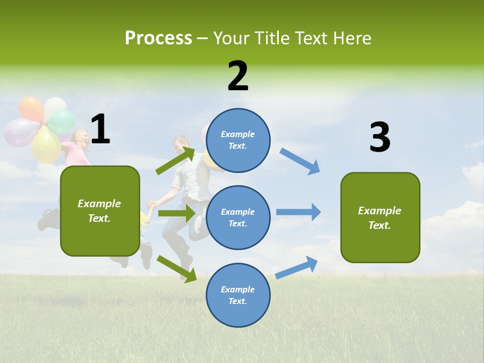 Family Balloon PowerPoint Template