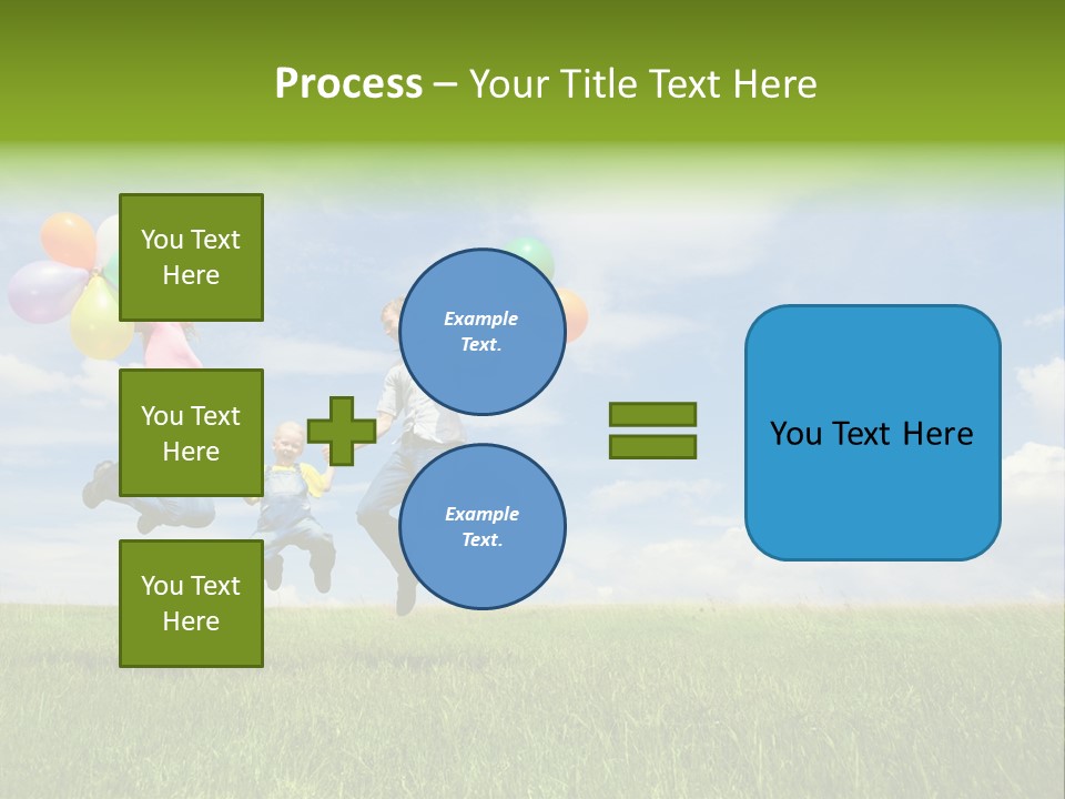 Family Balloon PowerPoint Template