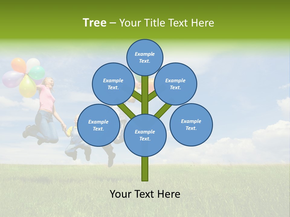 Family Balloon PowerPoint Template