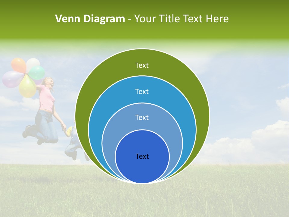 Family Balloon PowerPoint Template