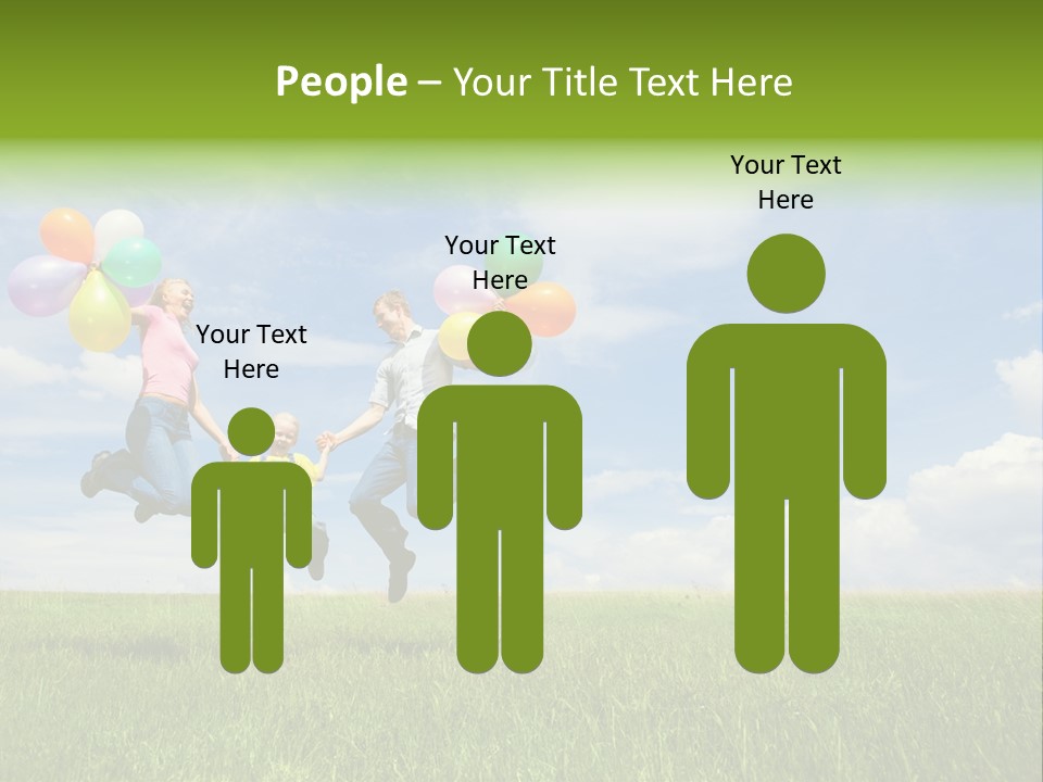 Family Balloon PowerPoint Template