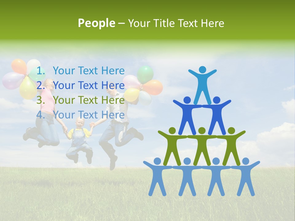 Family Balloon PowerPoint Template