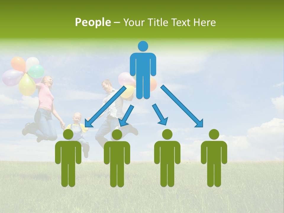 Family Balloon PowerPoint Template