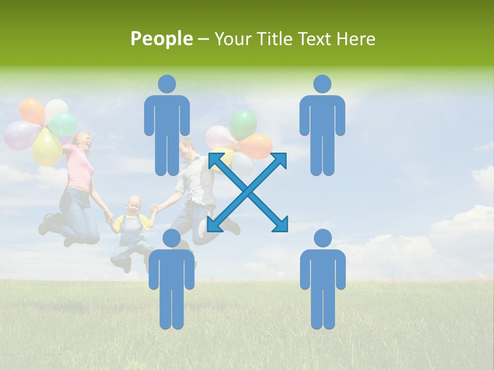 Family Balloon PowerPoint Template