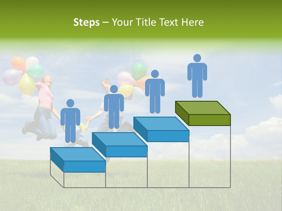 Family Balloon PowerPoint Template