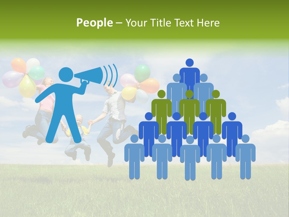 Family Balloon PowerPoint Template