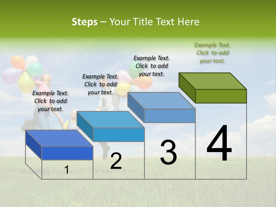 Family Balloon PowerPoint Template