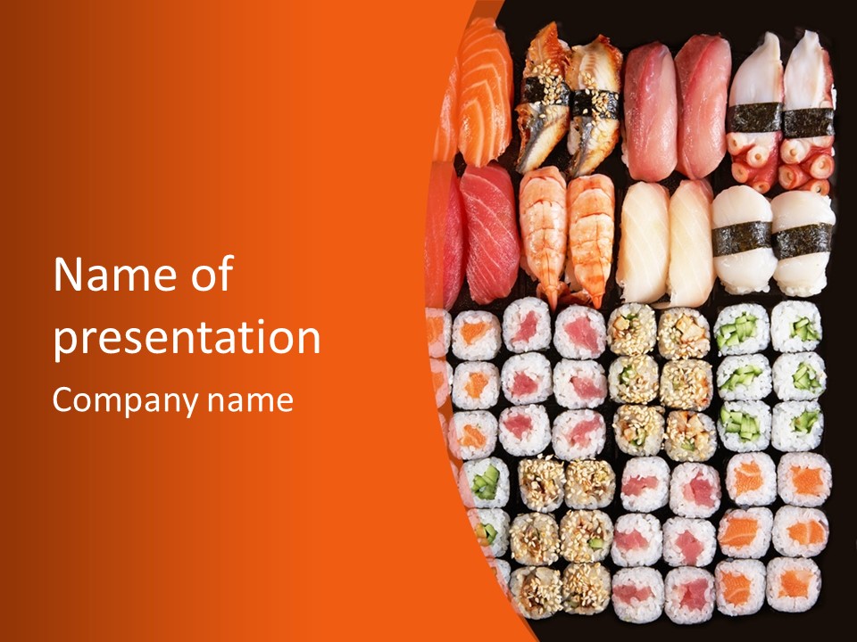 Sushi Types PowerPoint Template