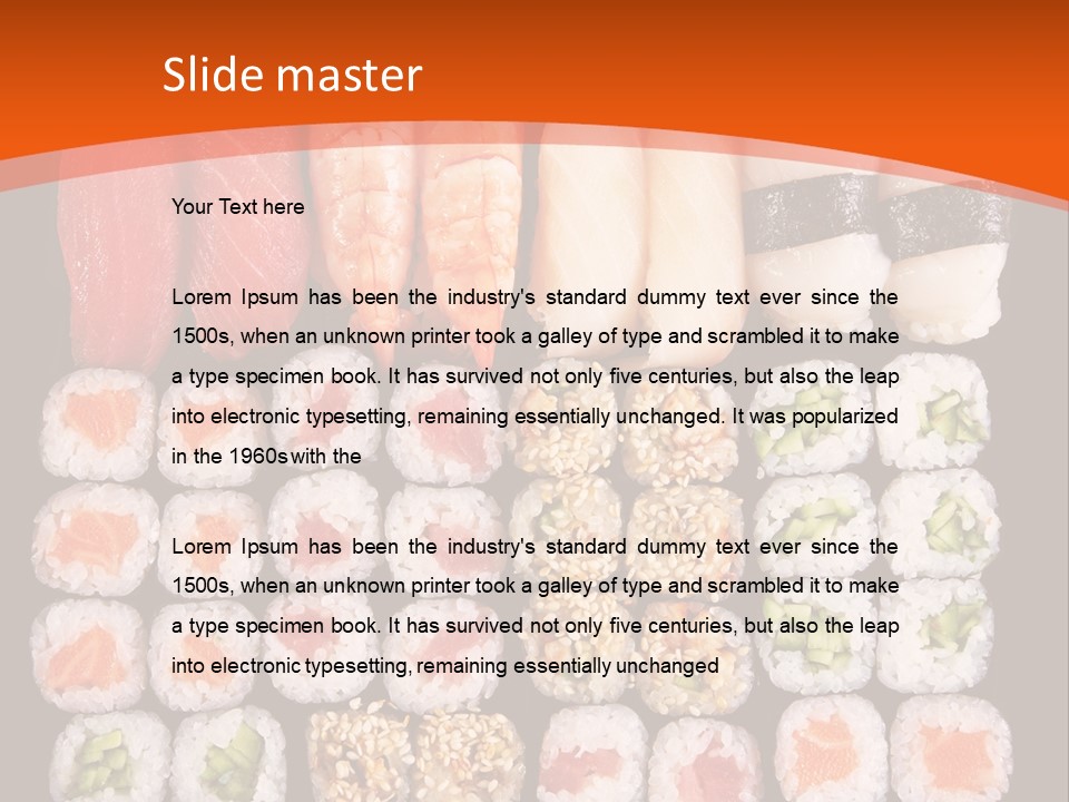 Sushi Types PowerPoint Template