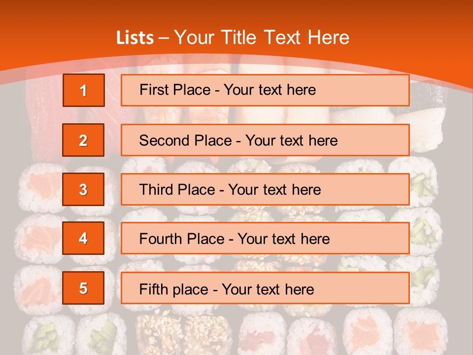 Sushi Types PowerPoint Template