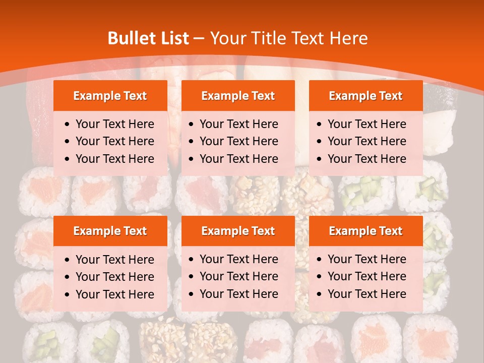 Sushi Types PowerPoint Template