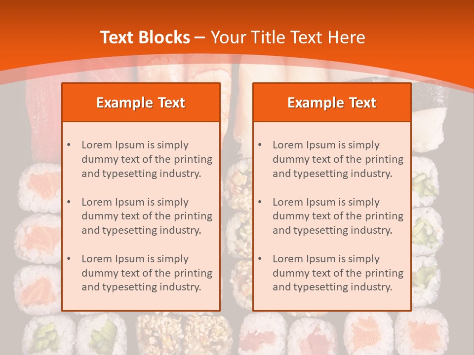 Sushi Types PowerPoint Template