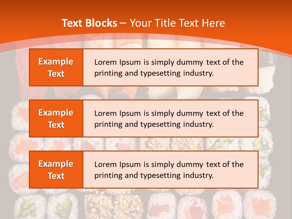Sushi Types PowerPoint Template