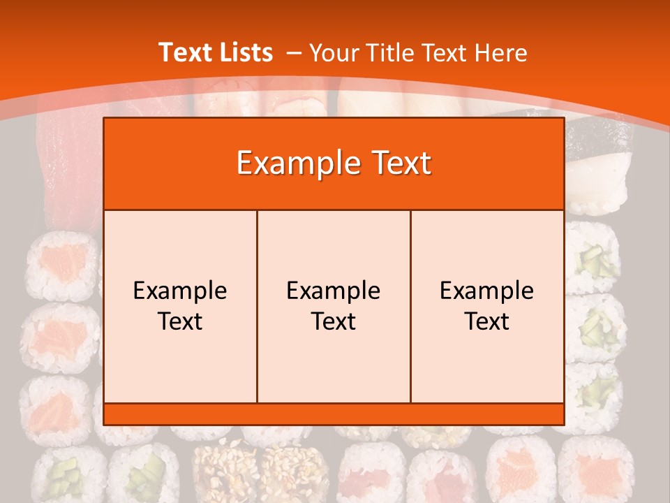 Sushi Types PowerPoint Template