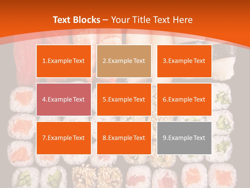 Sushi Types PowerPoint Template