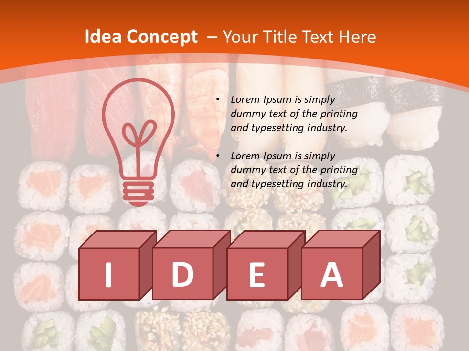 Sushi Types PowerPoint Template