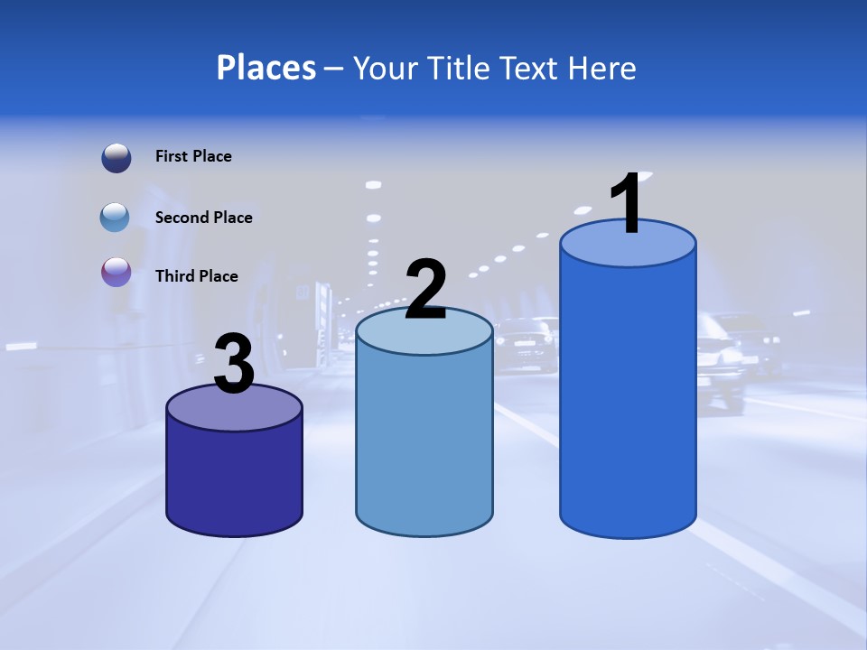 Night Tunnel PowerPoint Template
