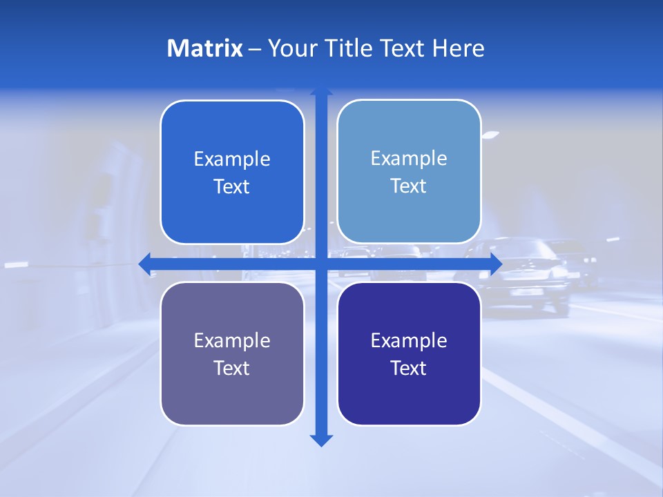 Night Tunnel PowerPoint Template