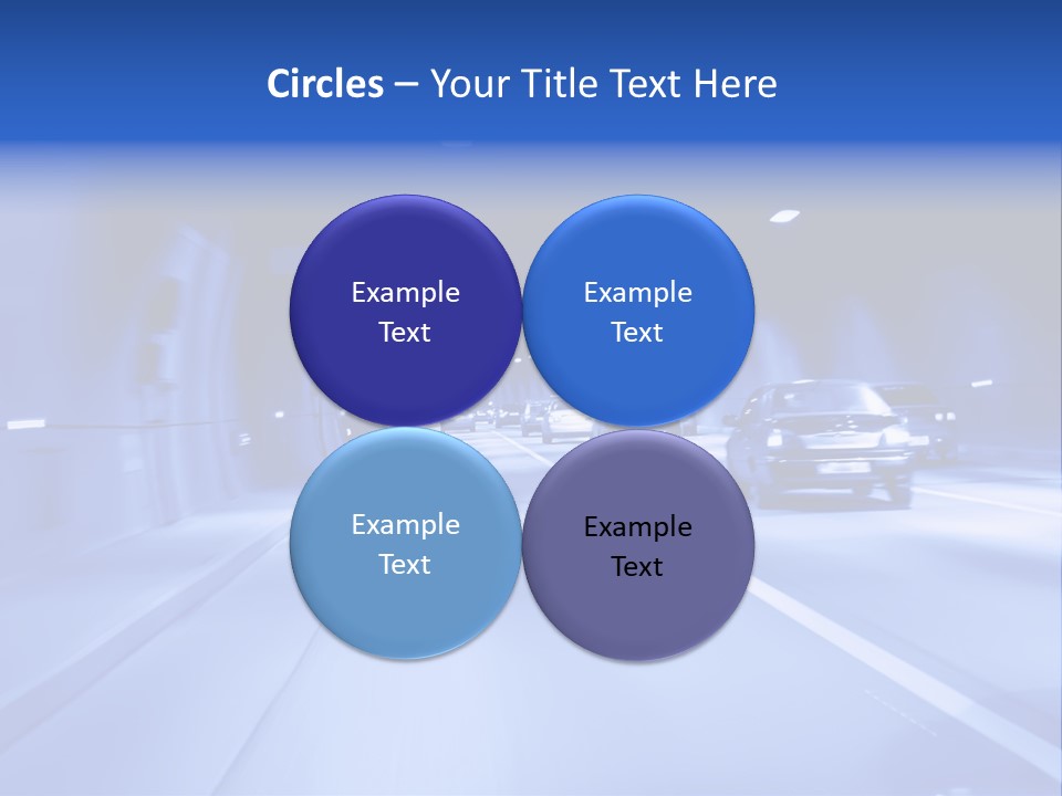 Night Tunnel PowerPoint Template