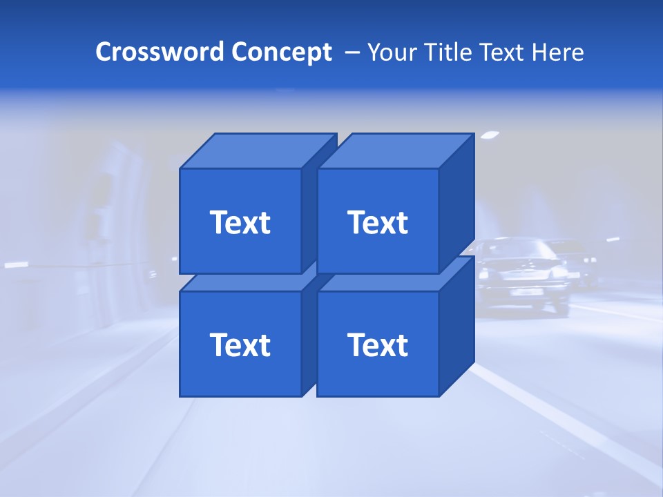 Night Tunnel PowerPoint Template