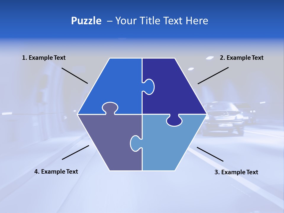 Night Tunnel PowerPoint Template