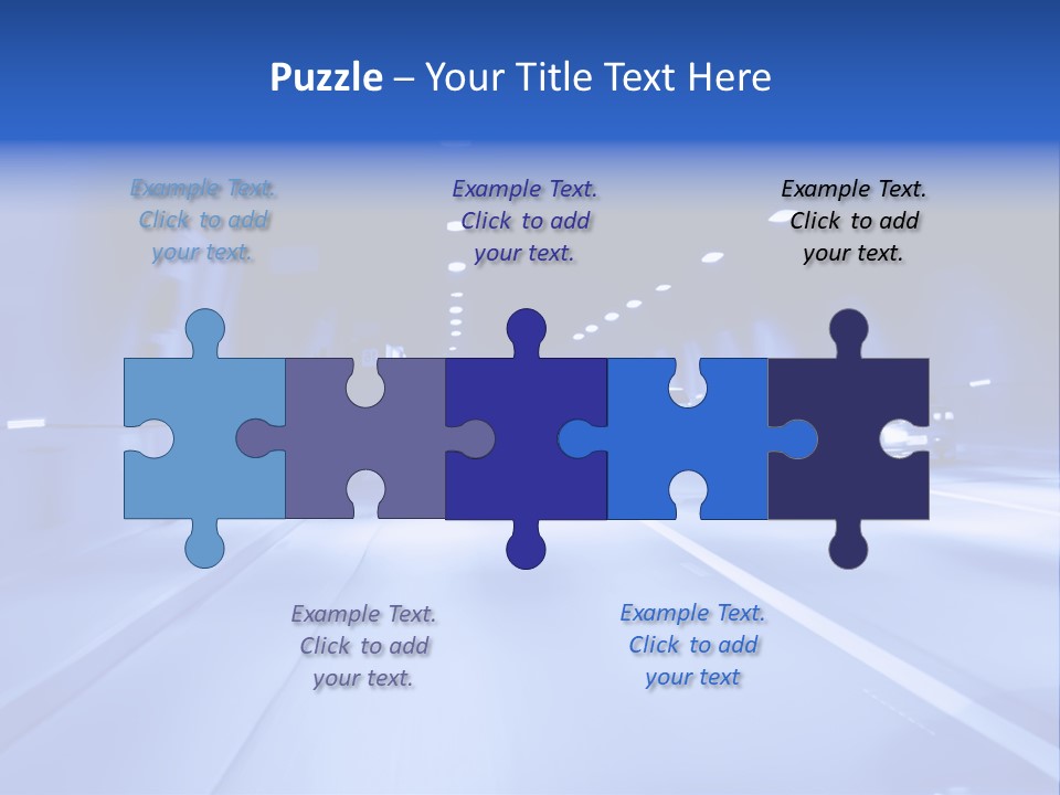 Night Tunnel PowerPoint Template