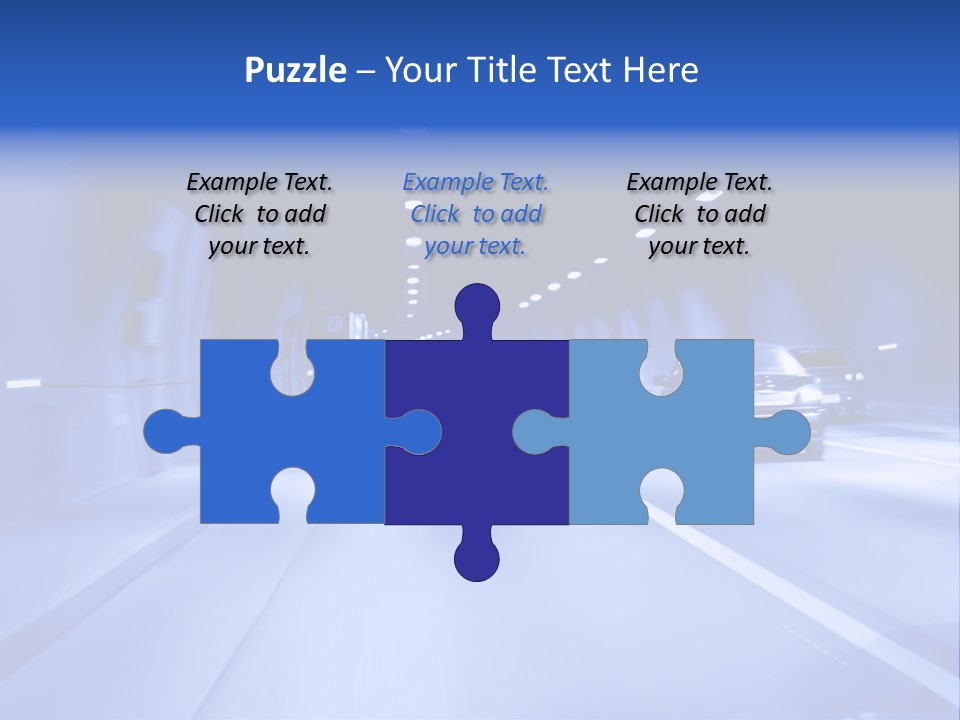 Night Tunnel PowerPoint Template