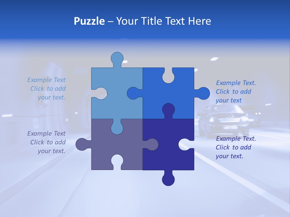 Night Tunnel PowerPoint Template