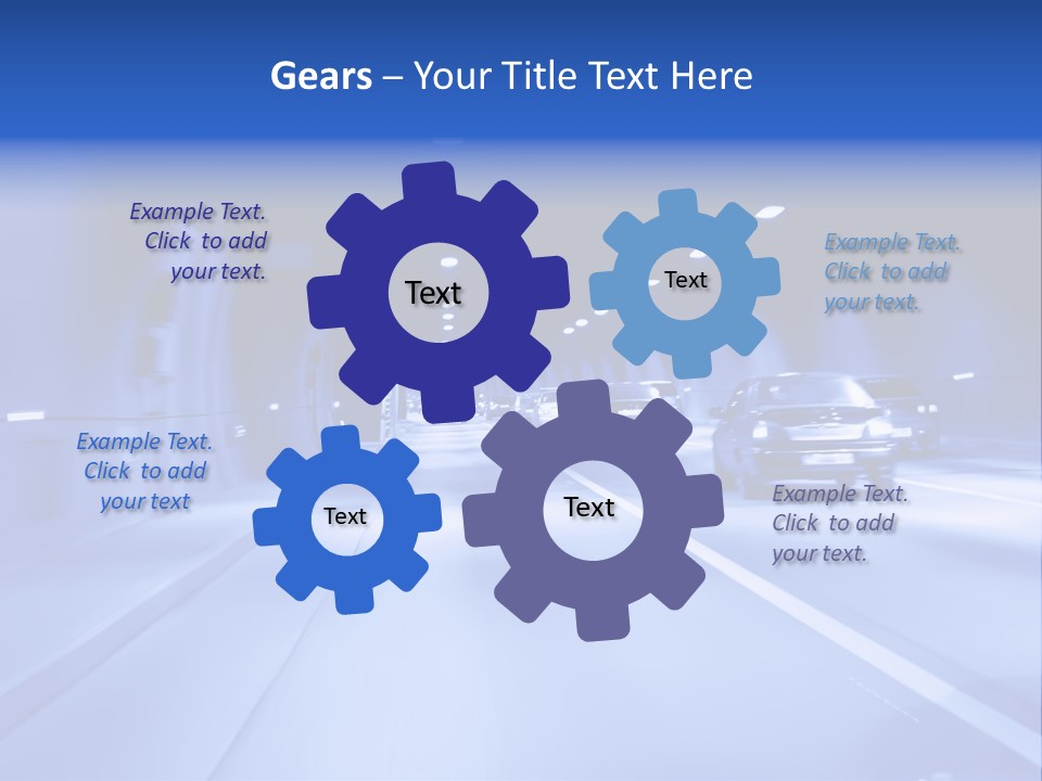 Night Tunnel PowerPoint Template