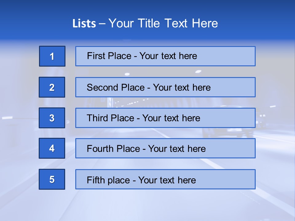Night Tunnel PowerPoint Template