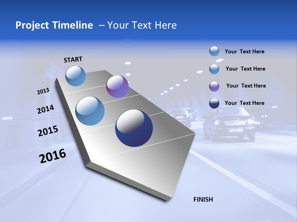 Night Tunnel PowerPoint Template