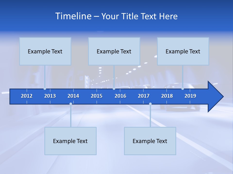 Night Tunnel PowerPoint Template