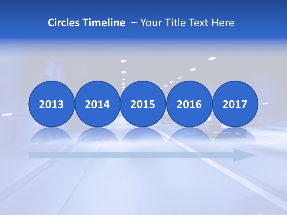 Night Tunnel PowerPoint Template