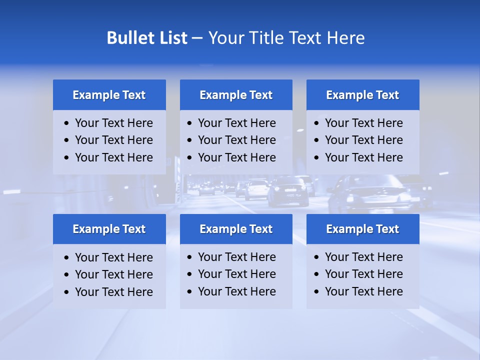 Night Tunnel PowerPoint Template