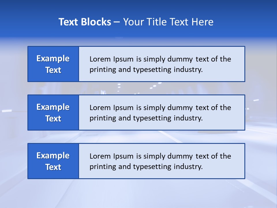 Night Tunnel PowerPoint Template