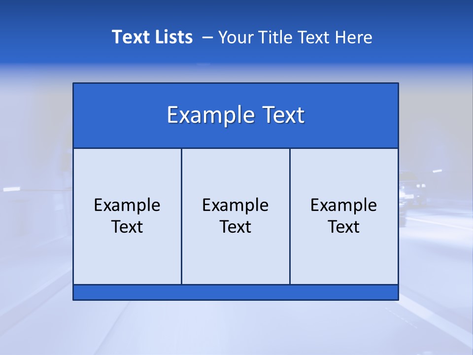 Night Tunnel PowerPoint Template