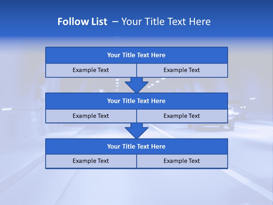 Night Tunnel PowerPoint Template