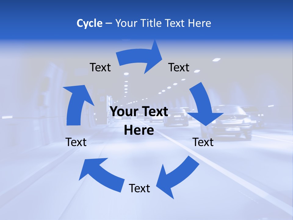 Night Tunnel PowerPoint Template