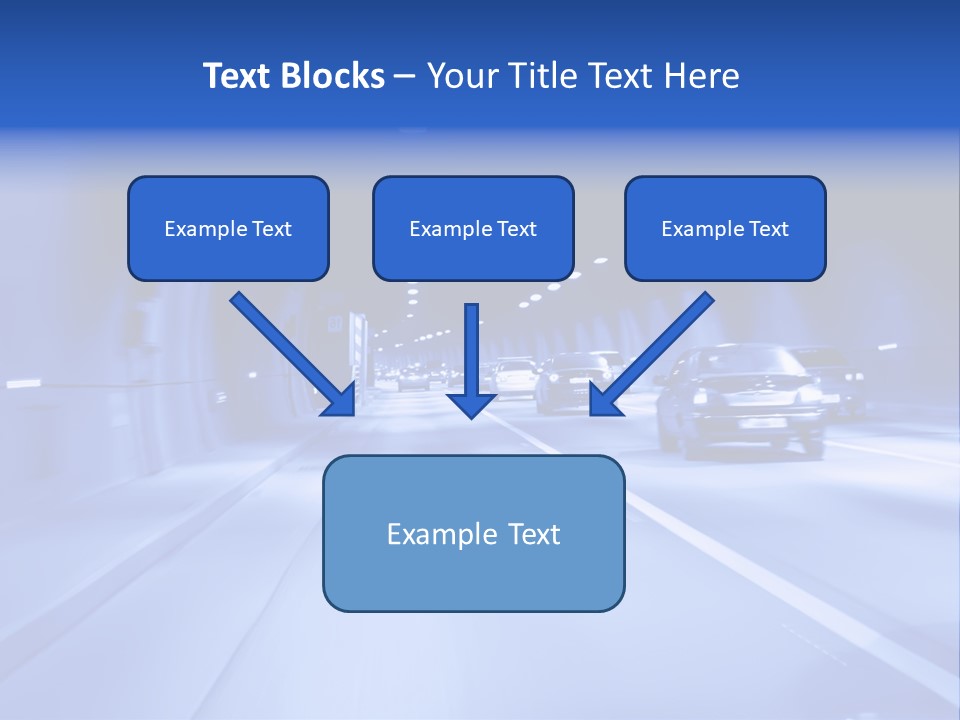 Night Tunnel PowerPoint Template