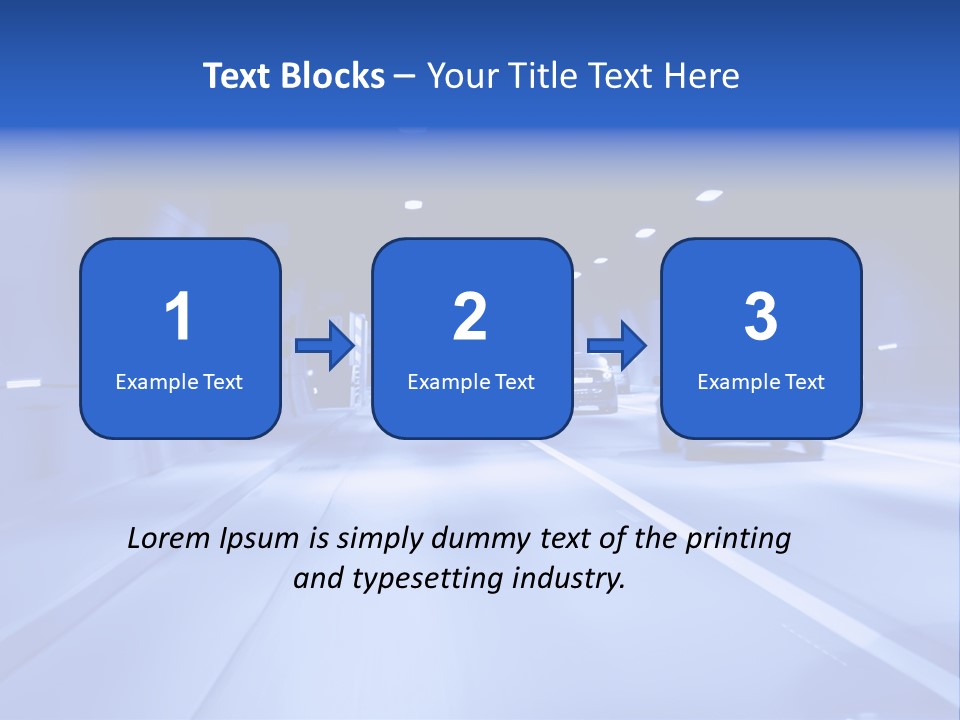 Night Tunnel PowerPoint Template