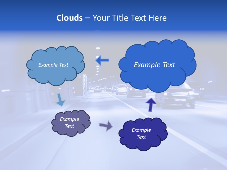 Night Tunnel PowerPoint Template