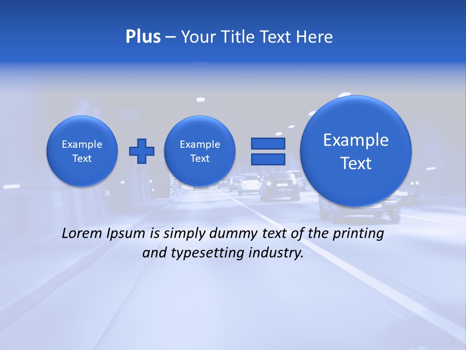 Night Tunnel PowerPoint Template