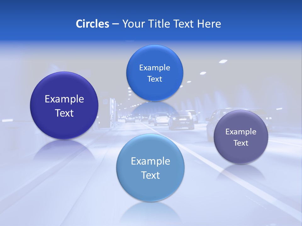 Night Tunnel PowerPoint Template