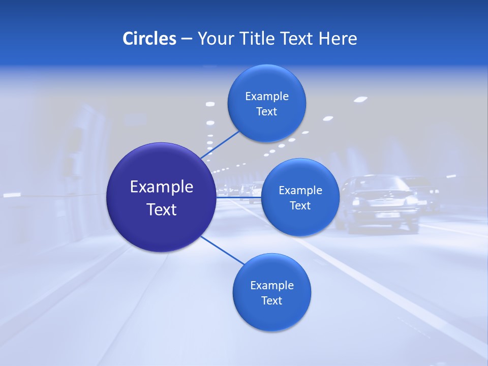 Night Tunnel PowerPoint Template