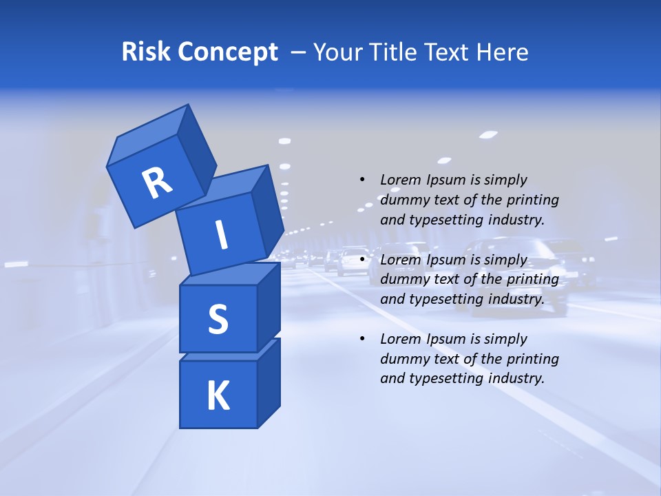 Night Tunnel PowerPoint Template